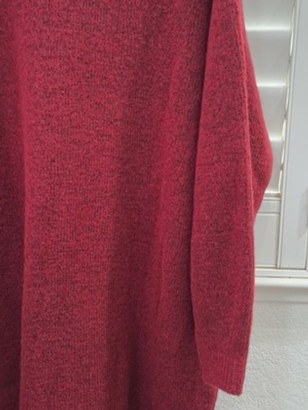 Banana Republic XL Red Marled Sweater Dress Long Sleeve Crewneck NWT $140 - Picture 13 of 13